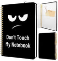 Stanoha Cute Spiral Notebook Journal A5 Aesthetic Pretty Floral Design For Women Girls Kawaii With Pocket, 8.5 X 5.7 Inch, Angry
