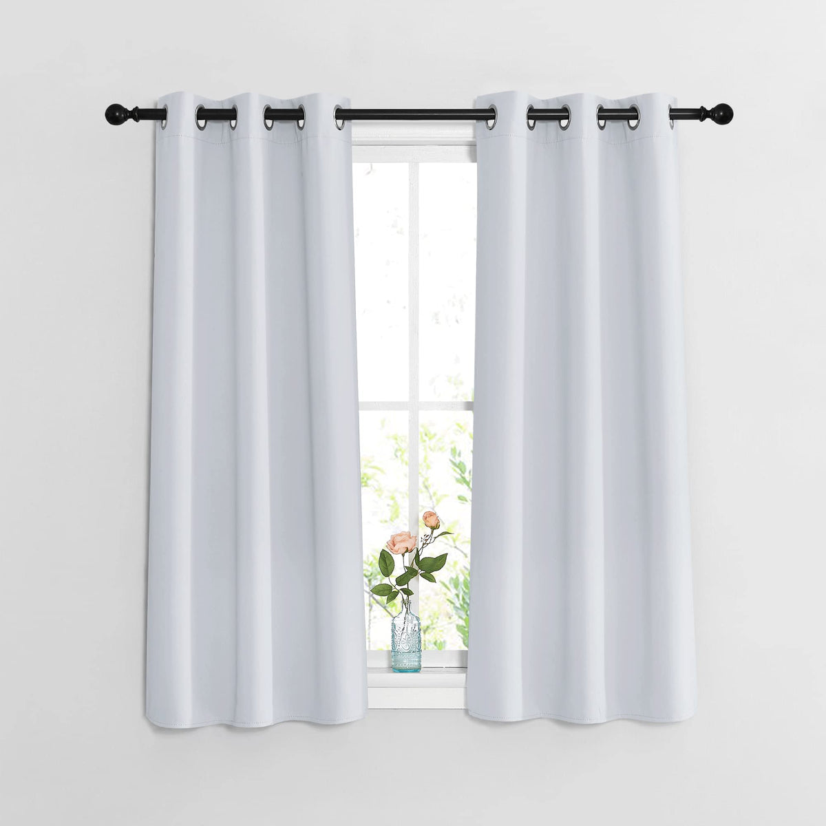 Nicetown Room Darkening Kitchen Curtains - Window Treatment Thermal Insulated Grommet Light Blocking Curtains & Drapes For Bedro