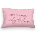 Kdqua Give It To God And Go To Sleep, Decorative Pillows For Bed Bedroom, Christian Prayer Room Decor, Pink Christian Bible Pill