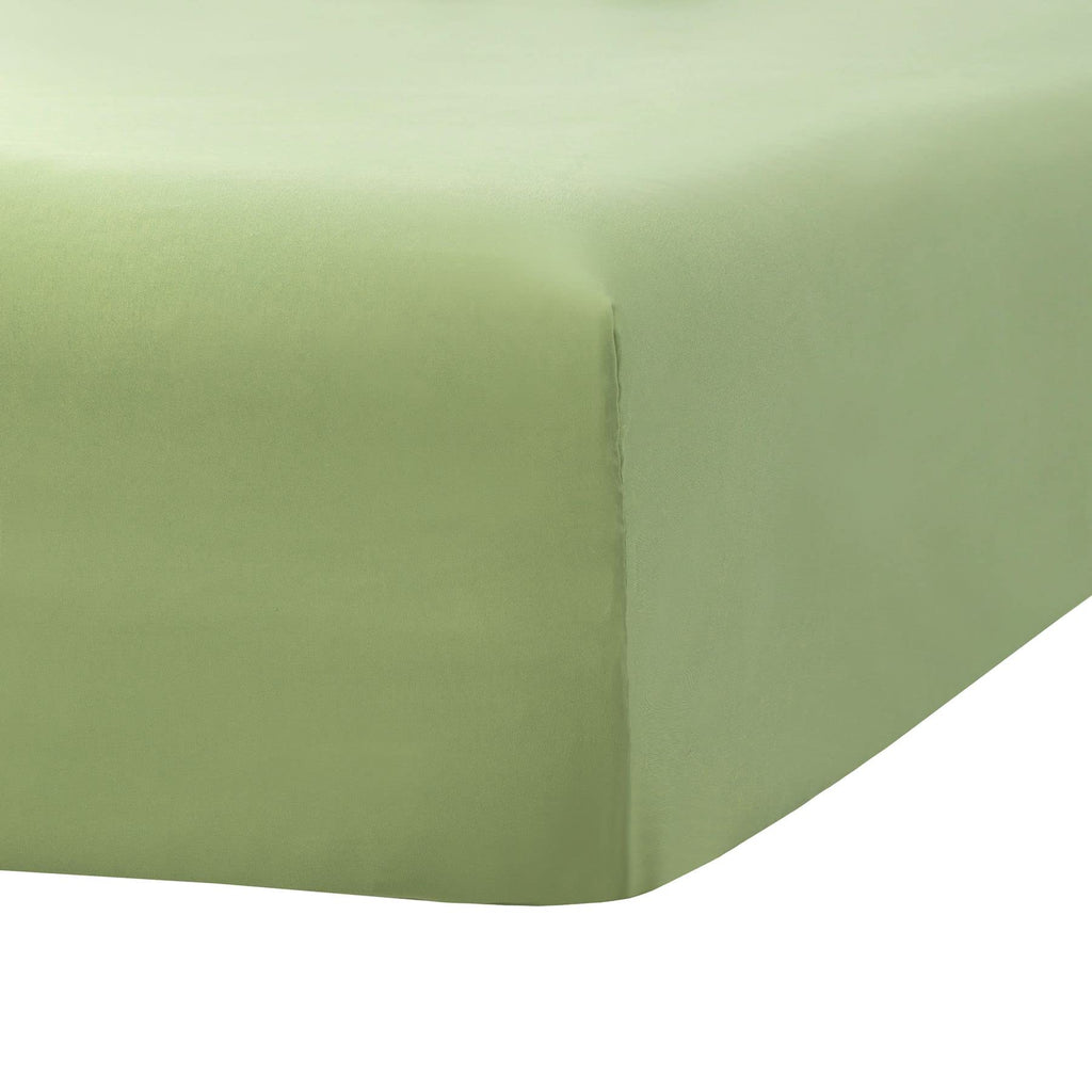 Ghooss Sage Green Full Fitted Sheet Only,Ultra Soft And Wrinkle Fitted Bottom Sheets For Full Size Bed-1 Pack(Full,Sage Green)