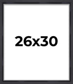 26x30 Shadow Box Frame Contemporary Black | 1'' Depth of Usable Space| Interior Size 26x30 or 30x26 Inches| UV Resistant Acrylic
