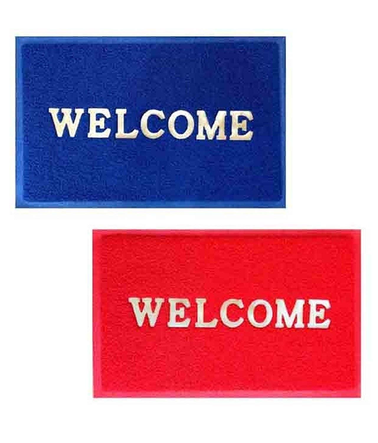 TRIPLC MOOLYAVAAN Products Welcome Home Door Mat/Bath Mat for Bathroom, Bedroom, Outdoor Multicolor, (1)