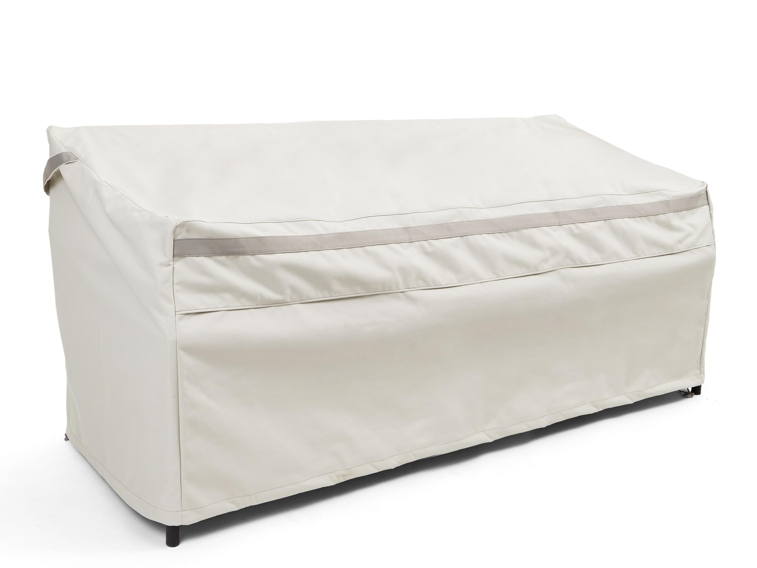 Covermates Outdoor Patio Sofa Cover - Premium Polyester, Weather Resistant, Drawcord Hem, Seating And Chair Covers, 94W X 40D X 40H, Stone