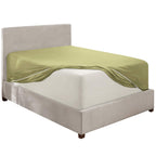 Nestl Olive Green Fitted Sheet Queen Size, Extra Deep Pocket Queen Fitted Sheet Only, 1800 Microfiber Fitted Bed Sheet, Soft Fitted Queen Sheet Fits Up To 24 Inch Mattress - Queen Size Fitted Sheet
