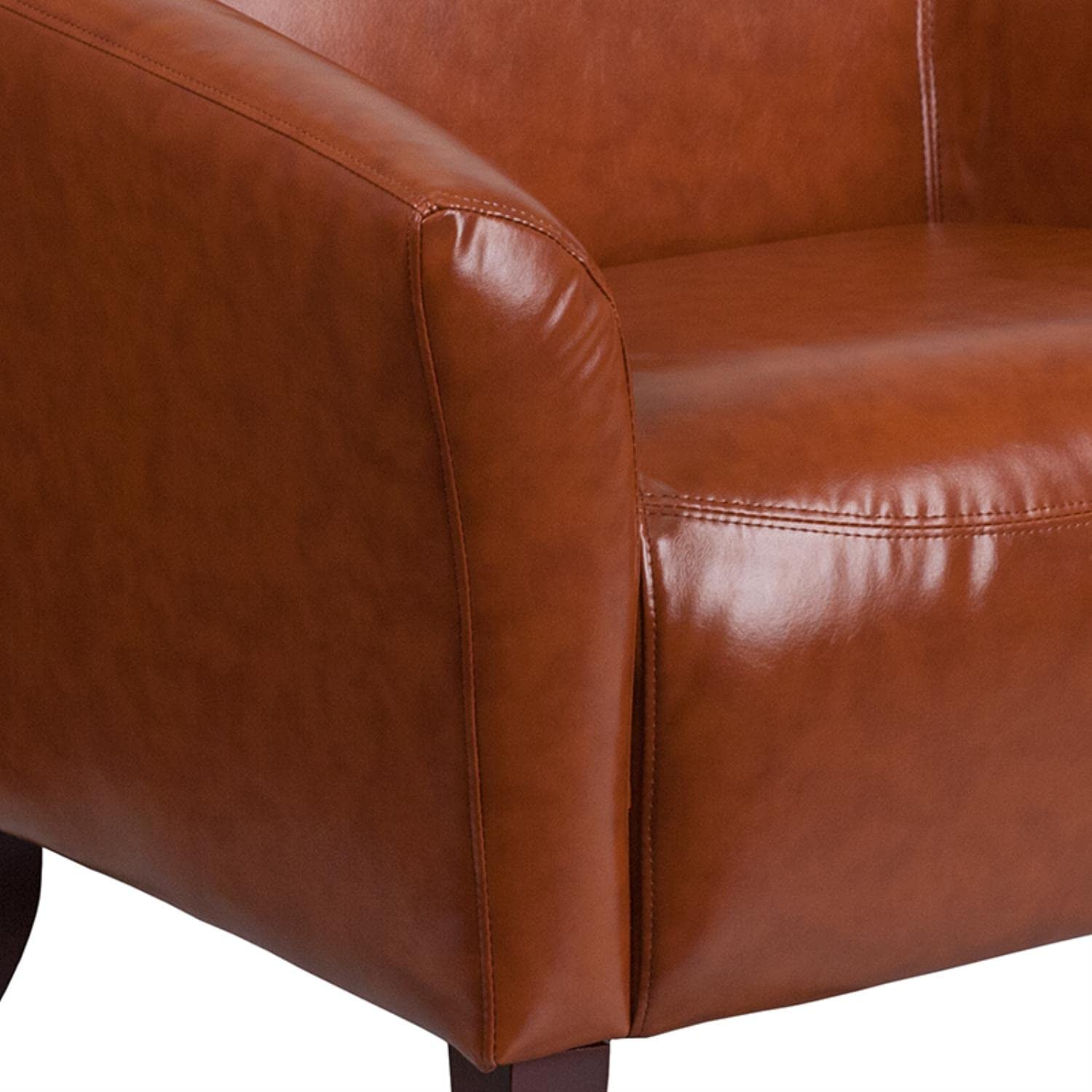 Flash Furniture Hercules Imperial Series Cognac Leathersoft Sofa