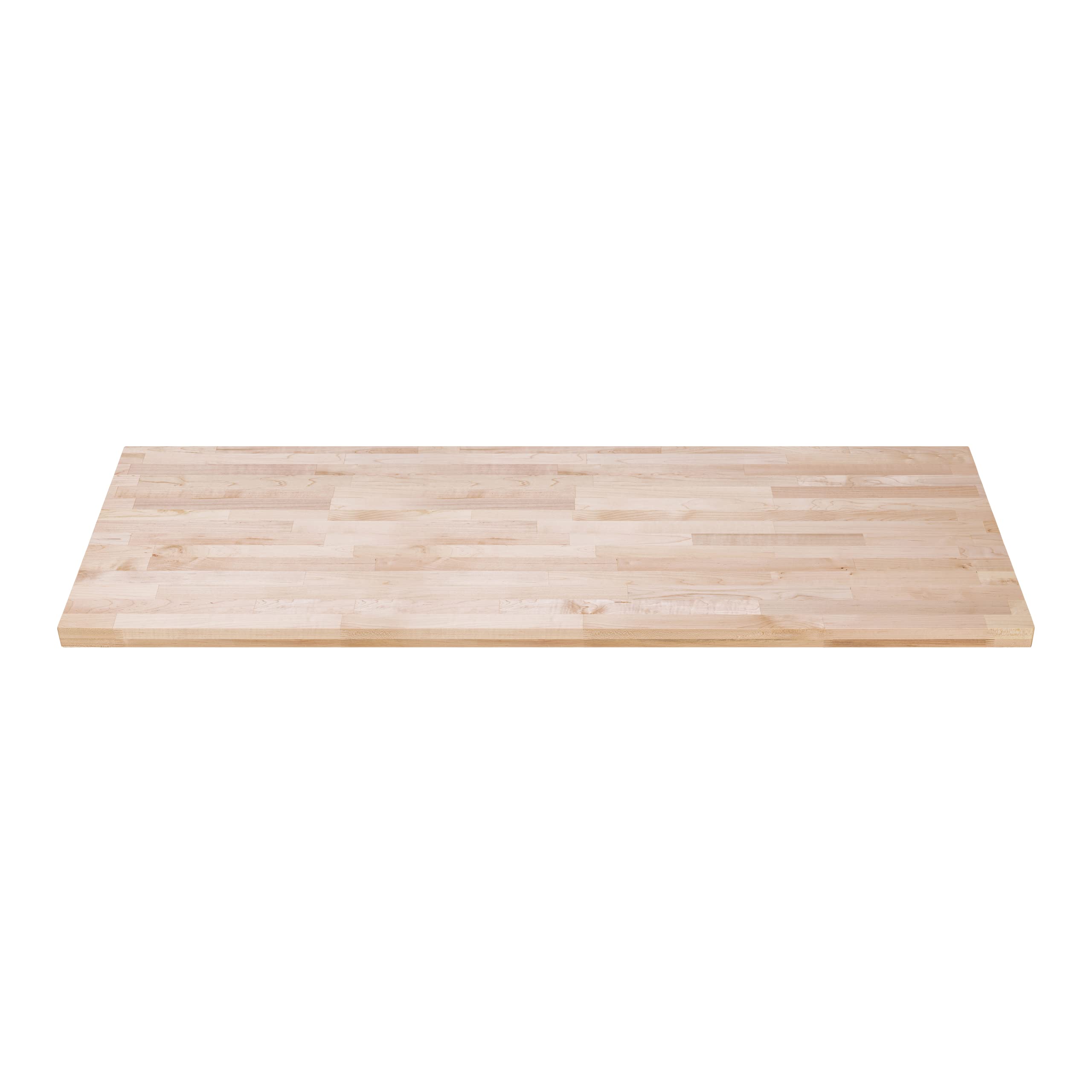 DuraSteel Maple Butcher Block Countertop - 24 x 60 Wooden Workbench Top - Natural Work Table Top for Cabinet, Coffee Table, Desk