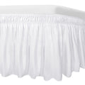 Easy-Going Bed Skirt For Twin Or Full Size Bed, 14 Inch Tailored Drop, Fitted With Adjustable Elastic Belt, Convenient To Use Wi
