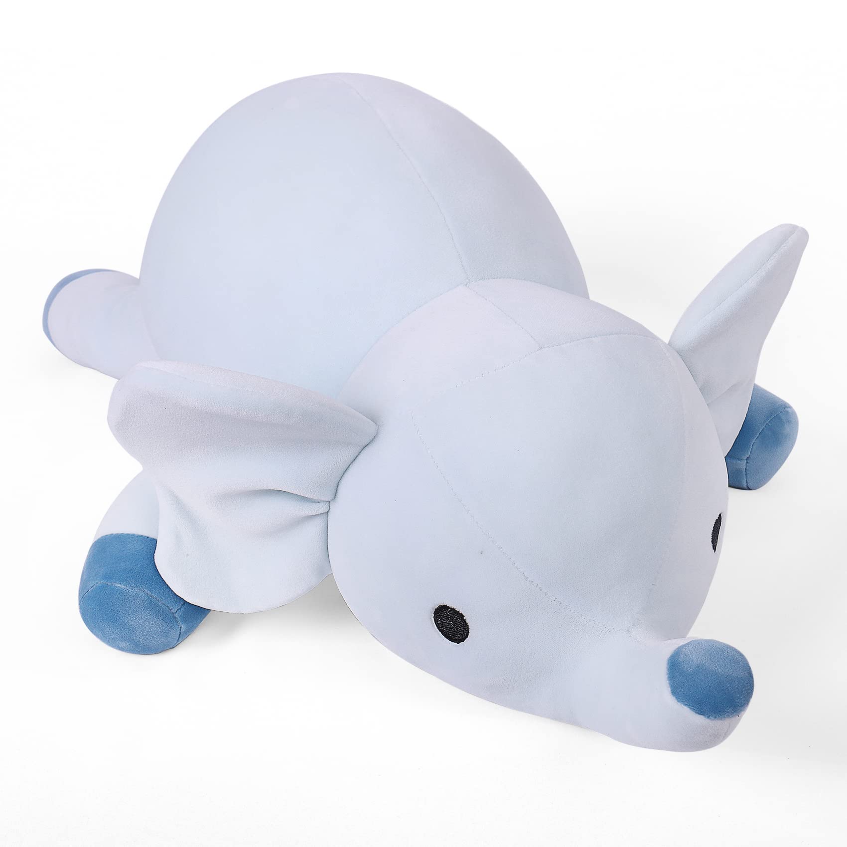 24' 4.2Lbs Elephant Weighted Stuffed Animals,Cute Cuddle Plushie Toy Weighted Elephant Plush Throw Pillow For Children Kids Adu
