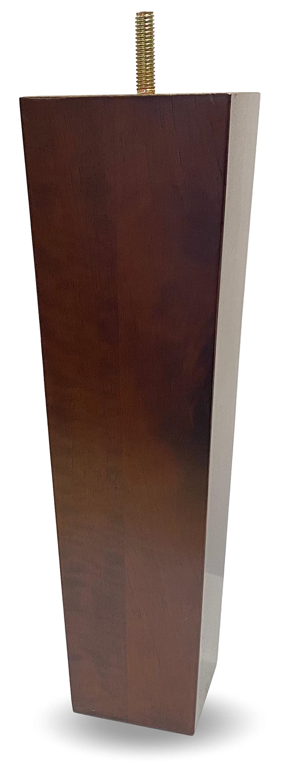 Elegent Upholstery 10 Tall Pyramid Sofa Furniture Legs Walnut Finish - Set of 4
