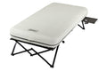 Coleman Camping Cot, Air Mattress, & Pump Combo, Folding Camp Cot & Air Bed with Side Table & Battery-Operated Pump, Great for C