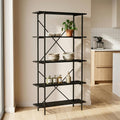 Ecofynd 5Tier Multipurpose Kitchen Rack Heavy Duty Metal Storage Rack For Kitchen Organizer, Storage Shelf, Living Room Shelf, 