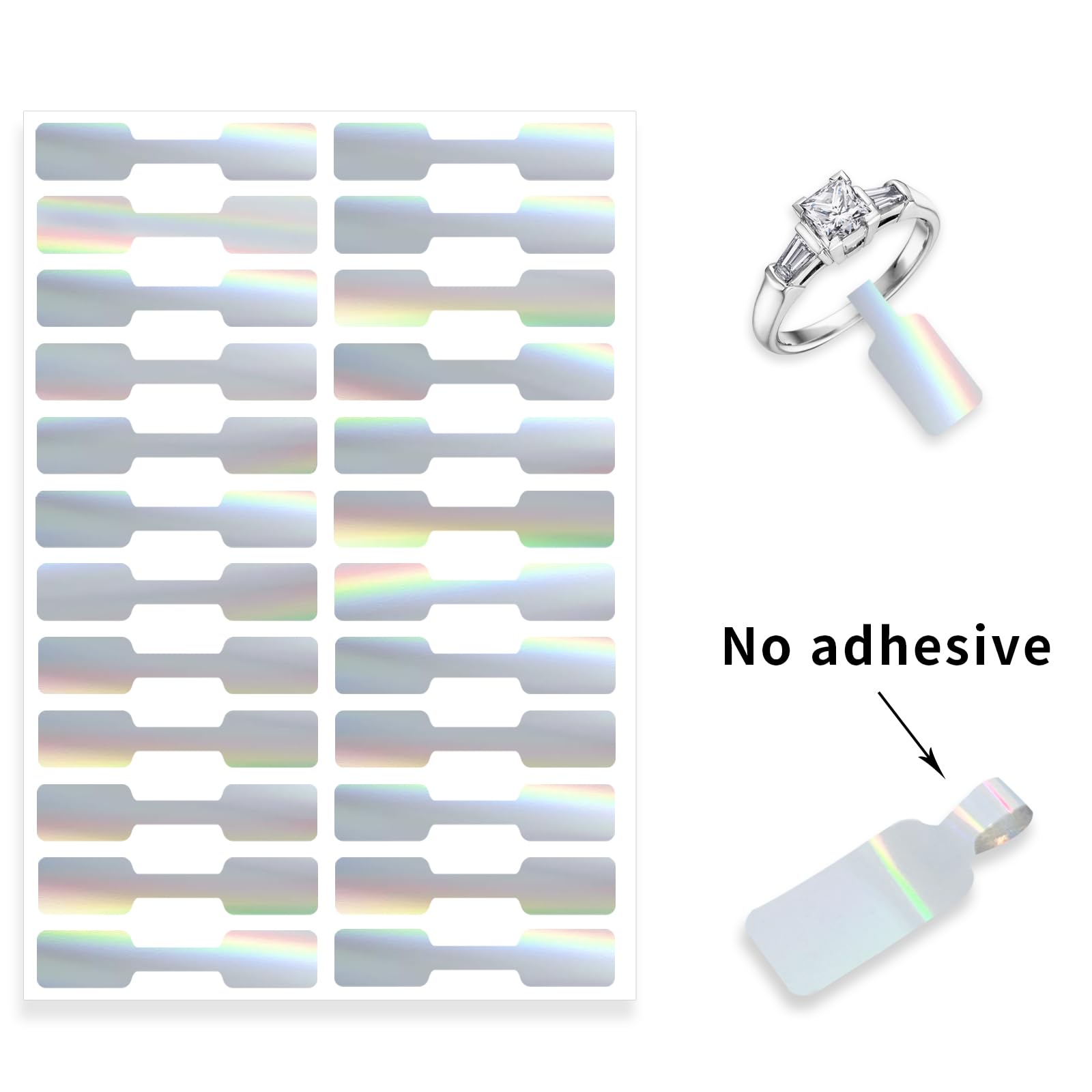 Yeachlaing Holographic Laser Jewelry Price Labels,Suitable For Jewelry Handicrafts,Etc.(480Pcs,1Bag)