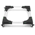 Nefish Furniture Dolly Adjustable Mini Fridge Stand Washing Machine Stand Mobile Roller with 4 Locking Swivel Wheels Universal M