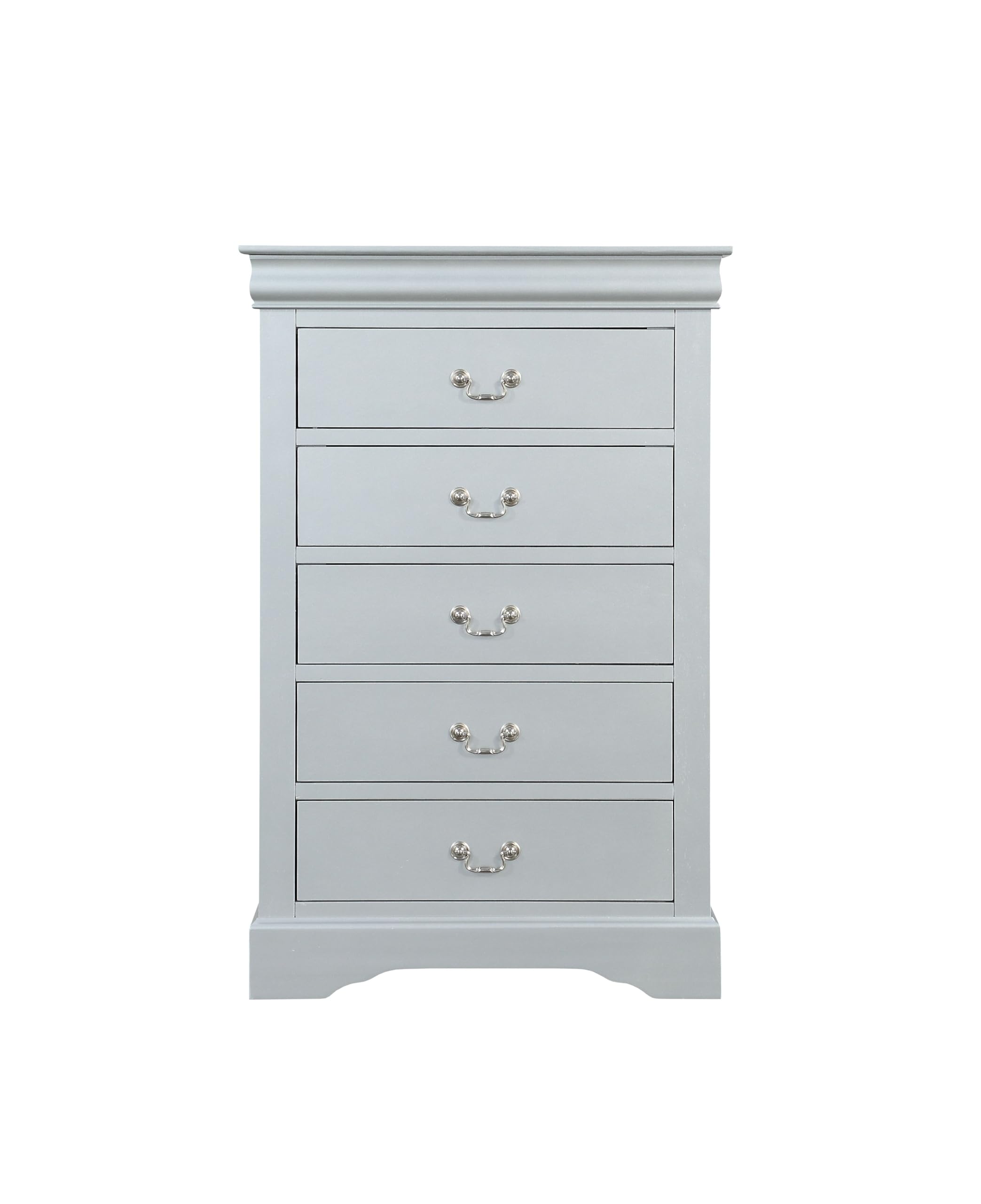 Acme Louis Philippe Chest in Platinum