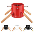 Tree Nest Christmas Tree Stand Base Xmas Modern Tree Metal Holder Stand for 10ft Real Tree Xmas Tree Decoration(Family,Red)