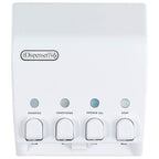 Better Living Products Classic Shower Dispenser 4, Shampoo and Soap Dispenser, 4 x 14.5 fl. oz. White, 9.5' x 3' x 10.75'