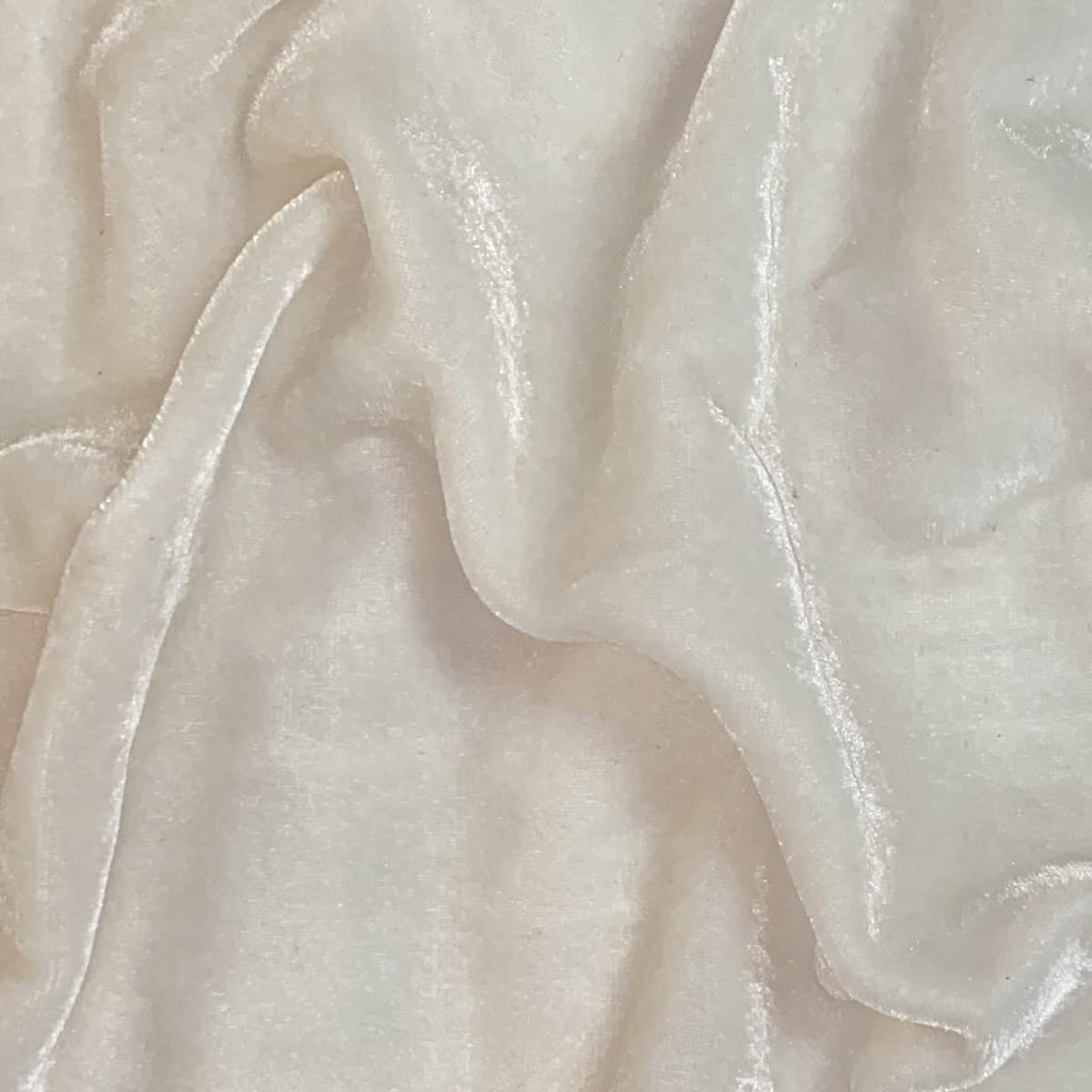 Hiend Accents Stella Faux Silk Velvet Bed Skirt, Stone, Super Queen Size, Romantic Modern Western Traditional Style Bedding