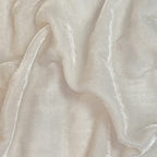 Hiend Accents Stella Faux Silk Velvet Bed Skirt, Stone, Super Queen Size, Romantic Modern Western Traditional Style Bedding