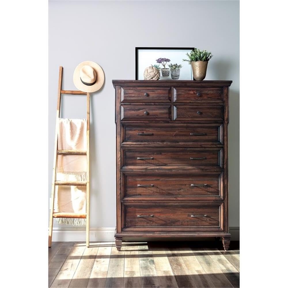 Coaster Home Furnishings Avenue 8-Drawer Bedroom Chest Weathered Burnished Brown