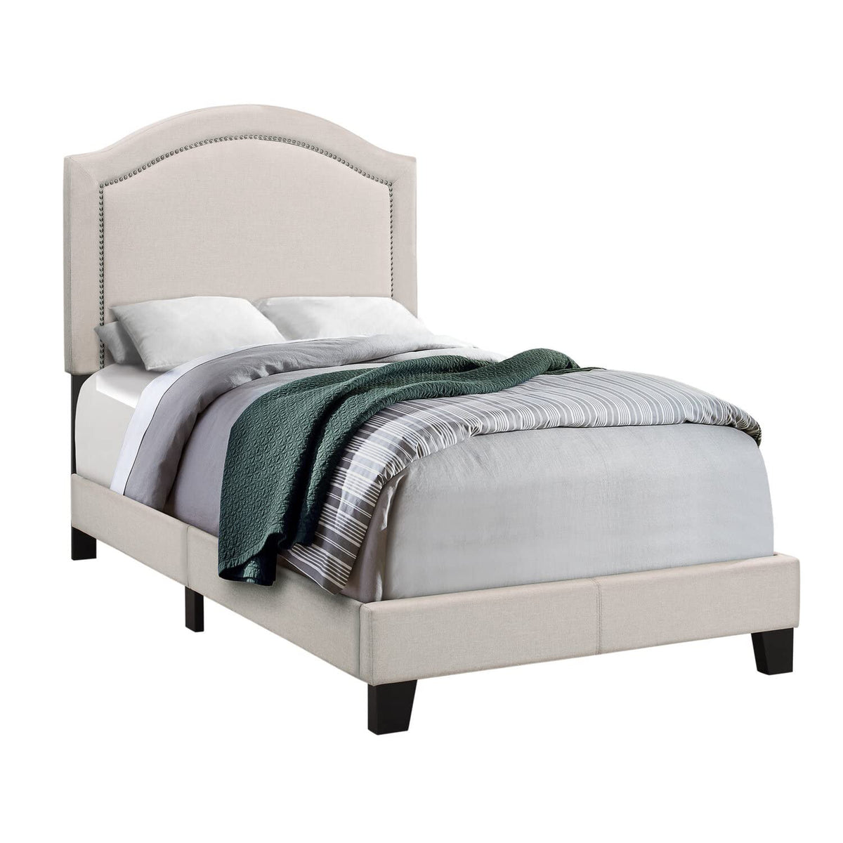 Monarch Specialties Bed Frames, Twin, Beige