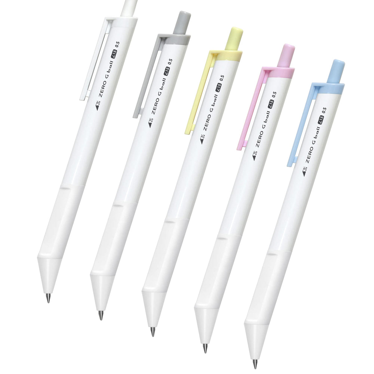 Zero G Ball Standard Ballpoint Pen Set For Office/Work And School (Pack Of 5) - 0.5Mm Black Ink Ballpoint Pen, Retractable, No S