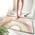 VNQ Rainbow Super Soft Anti Skid (40x60 cm) Microfibre 1800 GSM Bath Mat Super Absorbent Mats for Bathroom/Bedroom/Kitchen/Door 