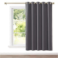 Nicetown Blackout Wide Blinds For Sliding Door,Insulated Noise Reduction Drapes,Privacy Vertical Curtain For Living Room&Bedroom (1 Panel,Gray,W70 X L72)
