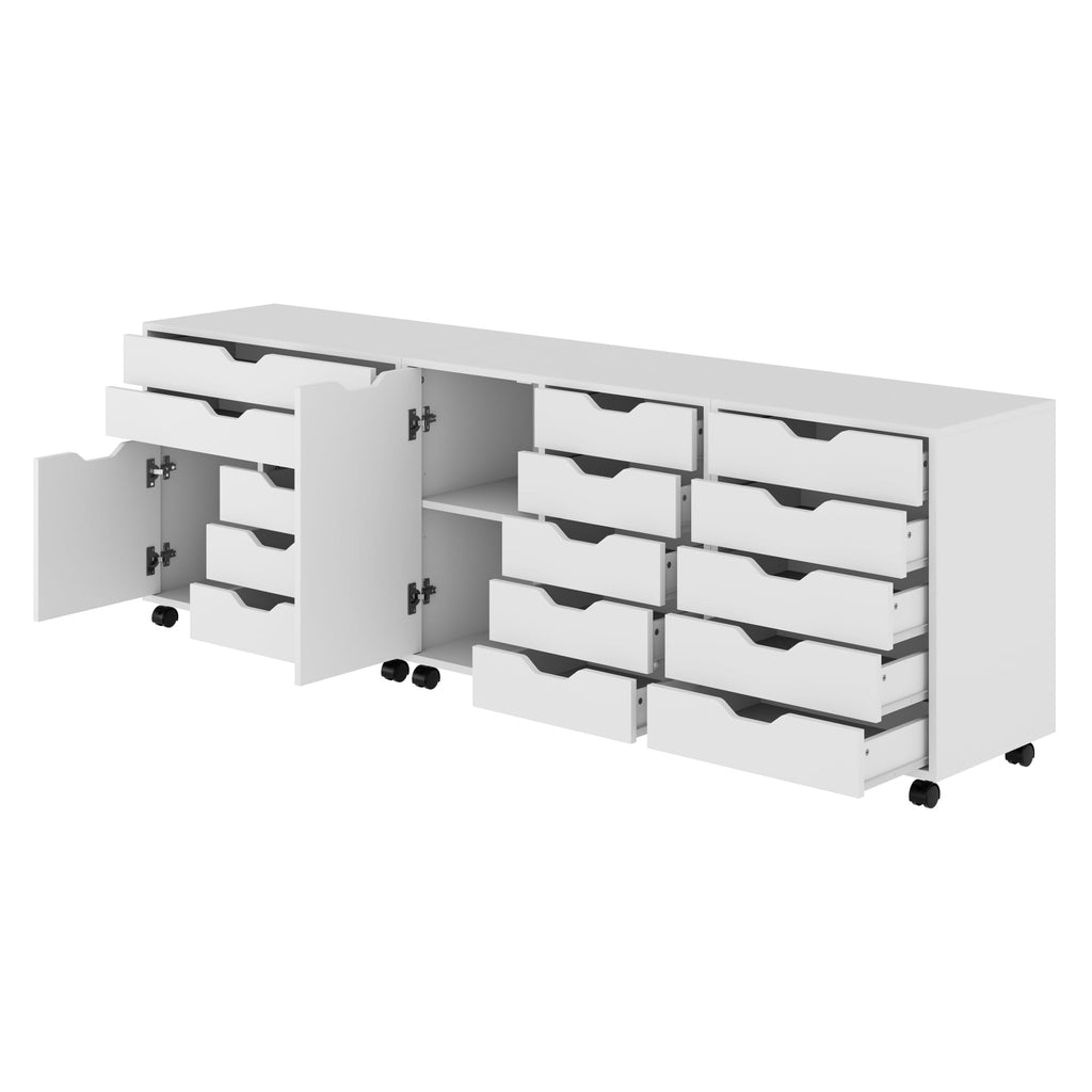 Winsome Wood Halifax 3-Pc Storage Cabinet Set, White