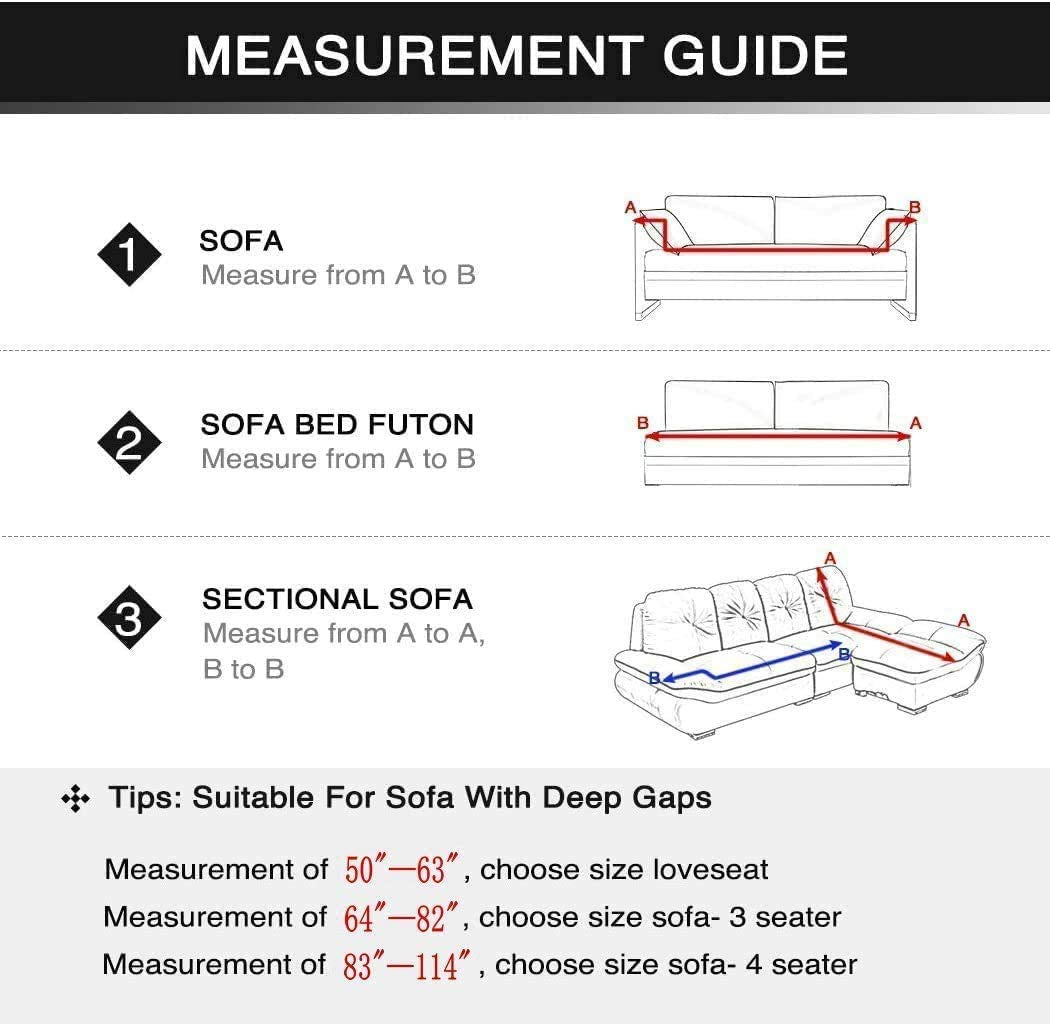 Midodo Printed Couch Cover Stretch Sofa Covers Patterned Sofas Seater Slipcovers For 4 Cushion Couch Set (Sx, 4 Seater/Large 3 S