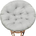Bextile Papasan Chair Cushion Only, 52 In Cushion For Papasan, Round Leisure Papasan Seat Cushion (Grey)