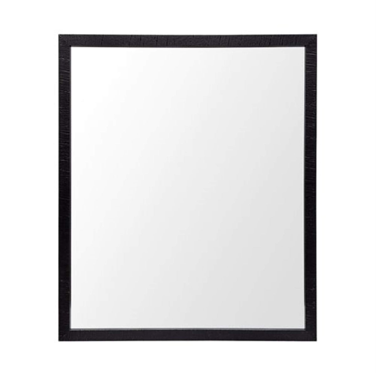 HomeRoots Polystyrene Frame Rectangle Black Accent Mirror with Oxidized Finish Frame