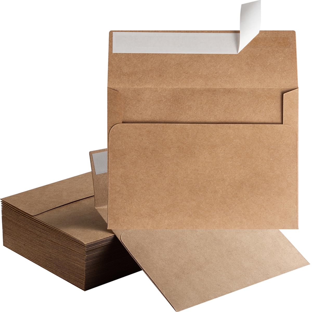 Wishop 100 Pack Dusty-Blue A7 Envelopes Self-Adhesive 5X7 Envelopes For Invitations, 5X7 Greeting Cards (Dusty-Blue, 5.24 X 7.21