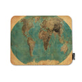 Mugod World Map Mouse Pad Old-Fashioned Map Ocean Signs Vintage Green Yellow Brown Mouse Mat Non-Slip Rubber Base Mousepad For C