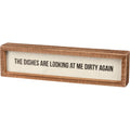 Primitives by Kathy Dirty Again Inset Sign, Wooden