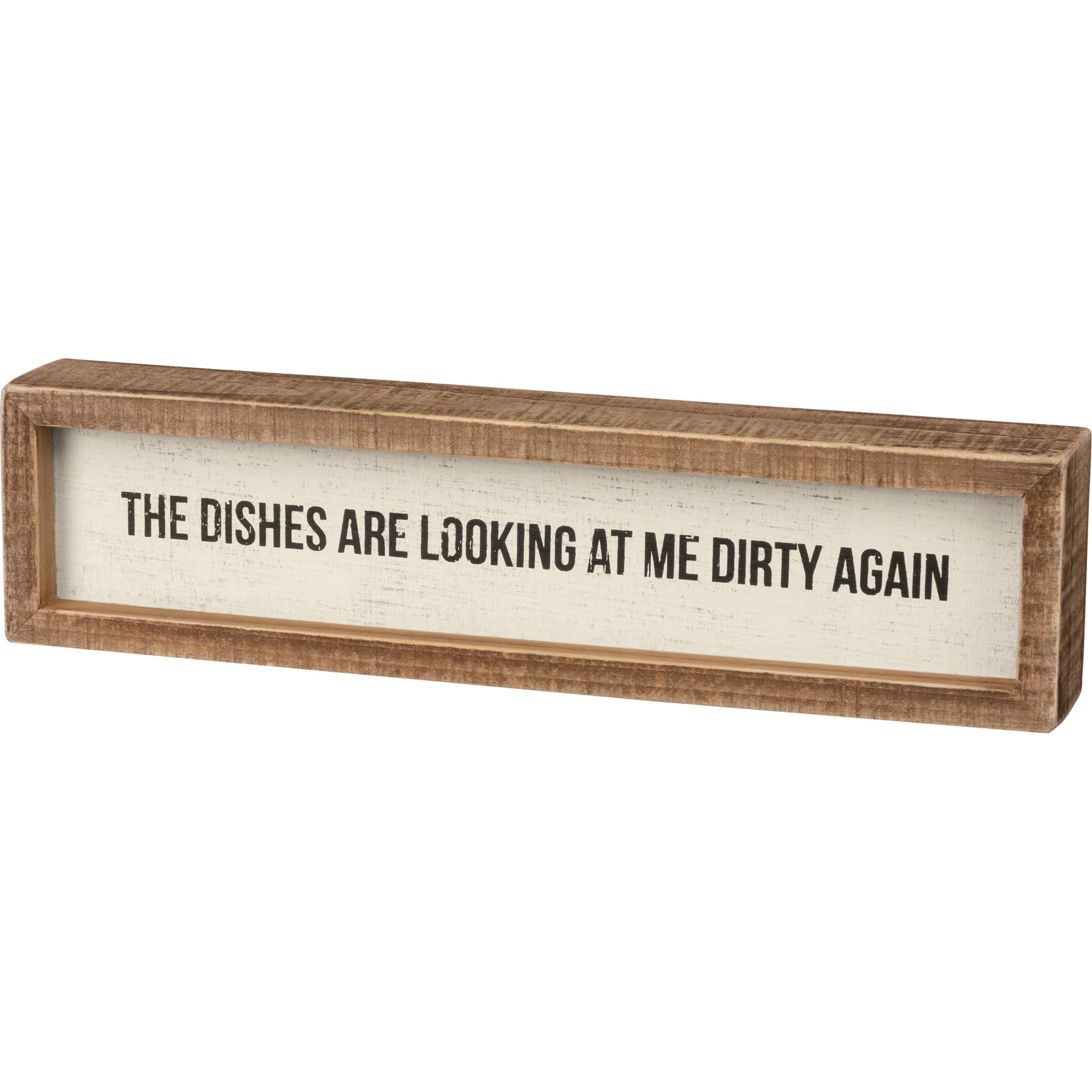 Primitives by Kathy Dirty Again Inset Sign, Wooden