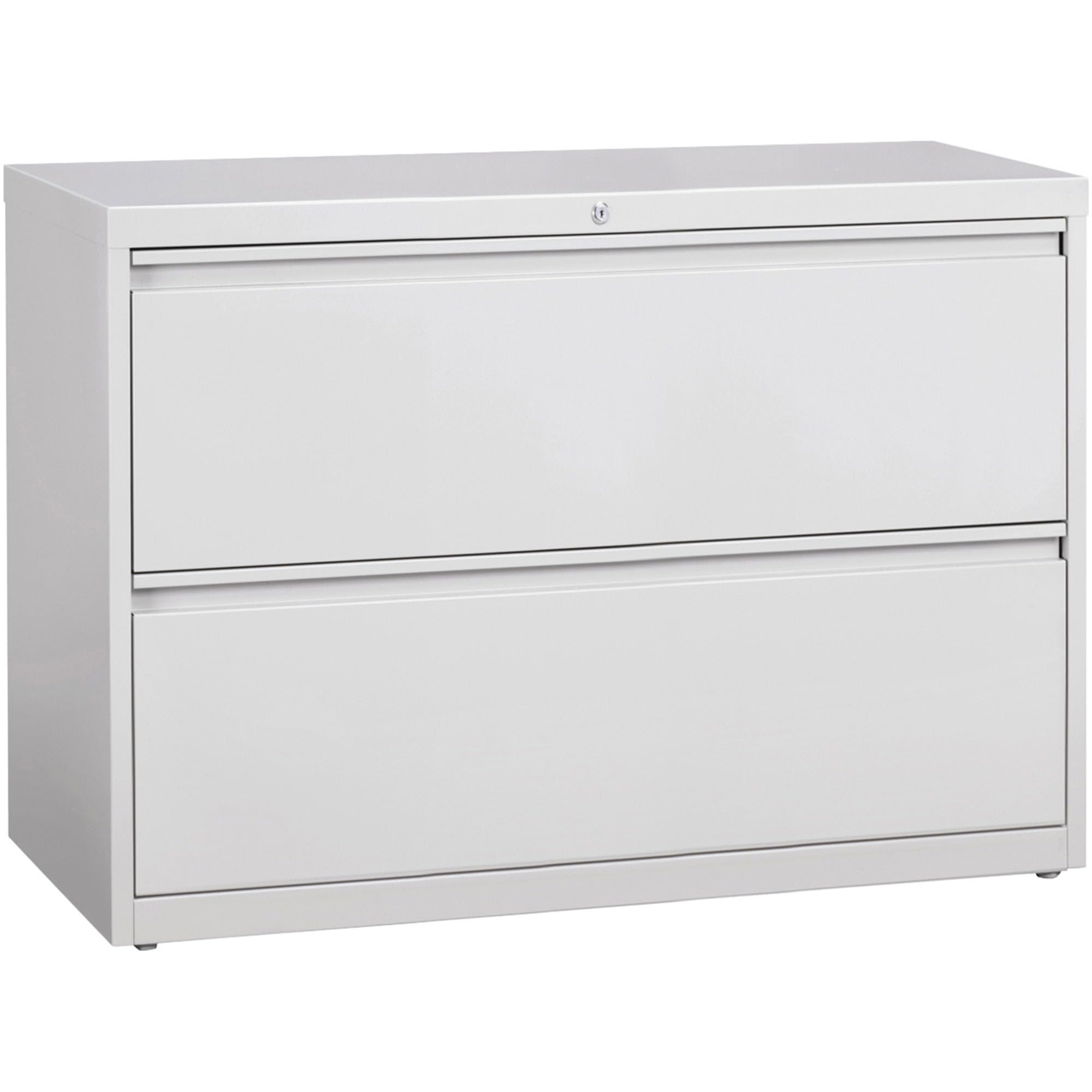 Lorell 2-Drawer Lateral File, 42 By 18-5/8 By 28-1/8-Inch, Gray
