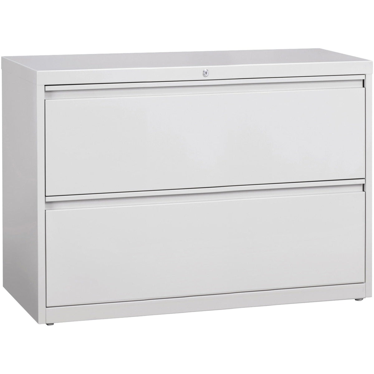 Lorell 2-Drawer Lateral File, 42 By 18-5/8 By 28-1/8-Inch, Gray