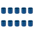 Mega Candles 10 pcs Dark Blue 1/2 Inch Diameter Ceramic Chime Ritual Spell Candle Holders, Great for Casting Chimes, Meditation,