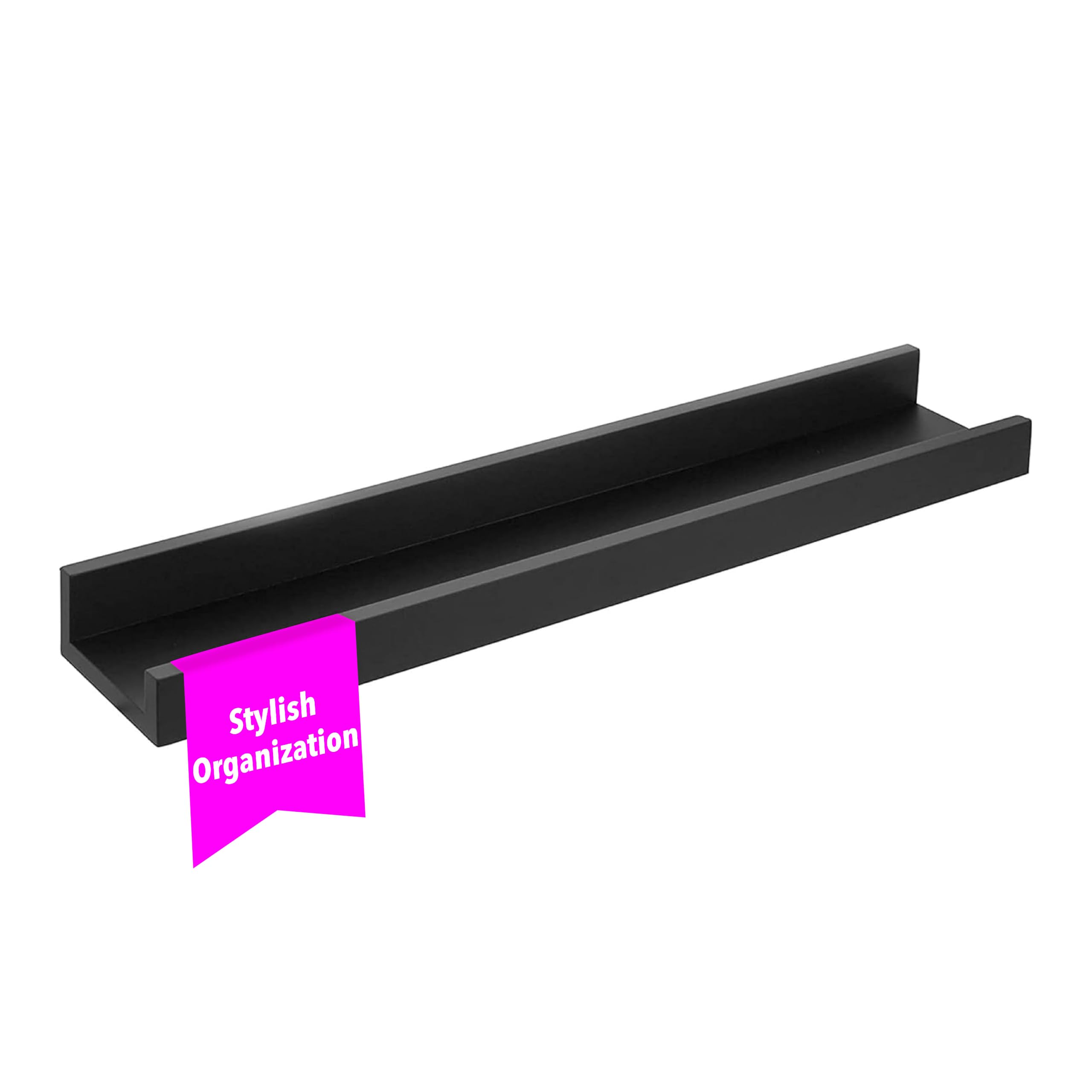 Kiera Grace Floating Shelves for Wall, Engineered Wood Picture Frame Wall Shelves, Easy to Assemble Display Shelves, Ideal for H