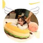 Goylmc Hamburger Plush Pillow - Hamburger Stuffed Pillow - Food Plush Pillow - Home Decoration Christmas Birthday Gift For Kids
