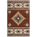 Rizzy Home Alora Decor Ryder 10' X 14' Tribal Rust/Khaki/Navy/Sage Hand-Tufted Rug