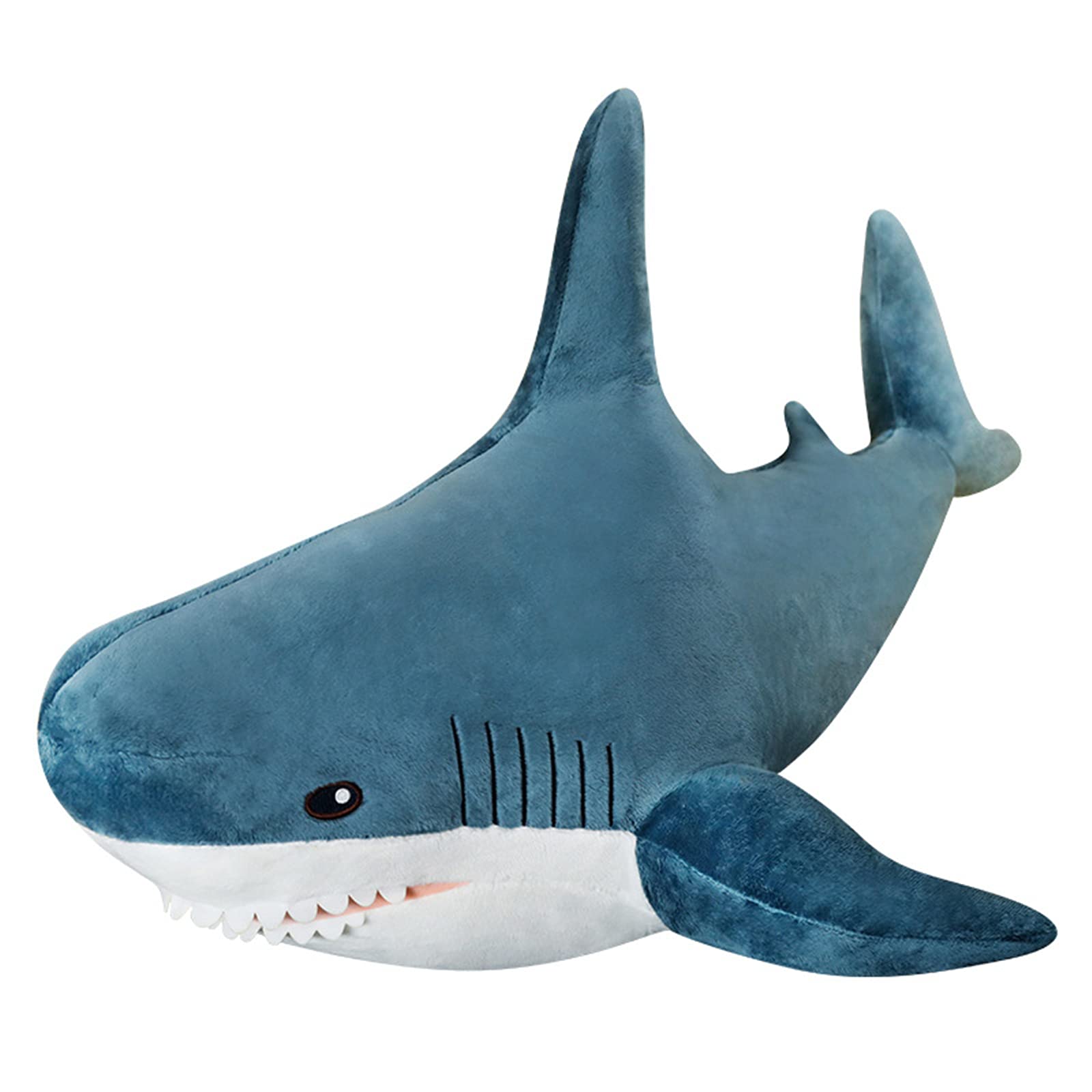 Ryttir 39.4 Inch Xxl 15% Chubbier Weighted Giant Shark Stuffed Animal,Soft Chonky Shark Toys Shark Plush Pillows Stuffed Shark F