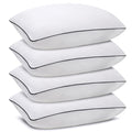 Higoom Standard Size Bed Pillows For Sleeping 4 Pack,Luxury Hotel Pillows,Comfortable And Supportive,Machine Washable,Suitable F
