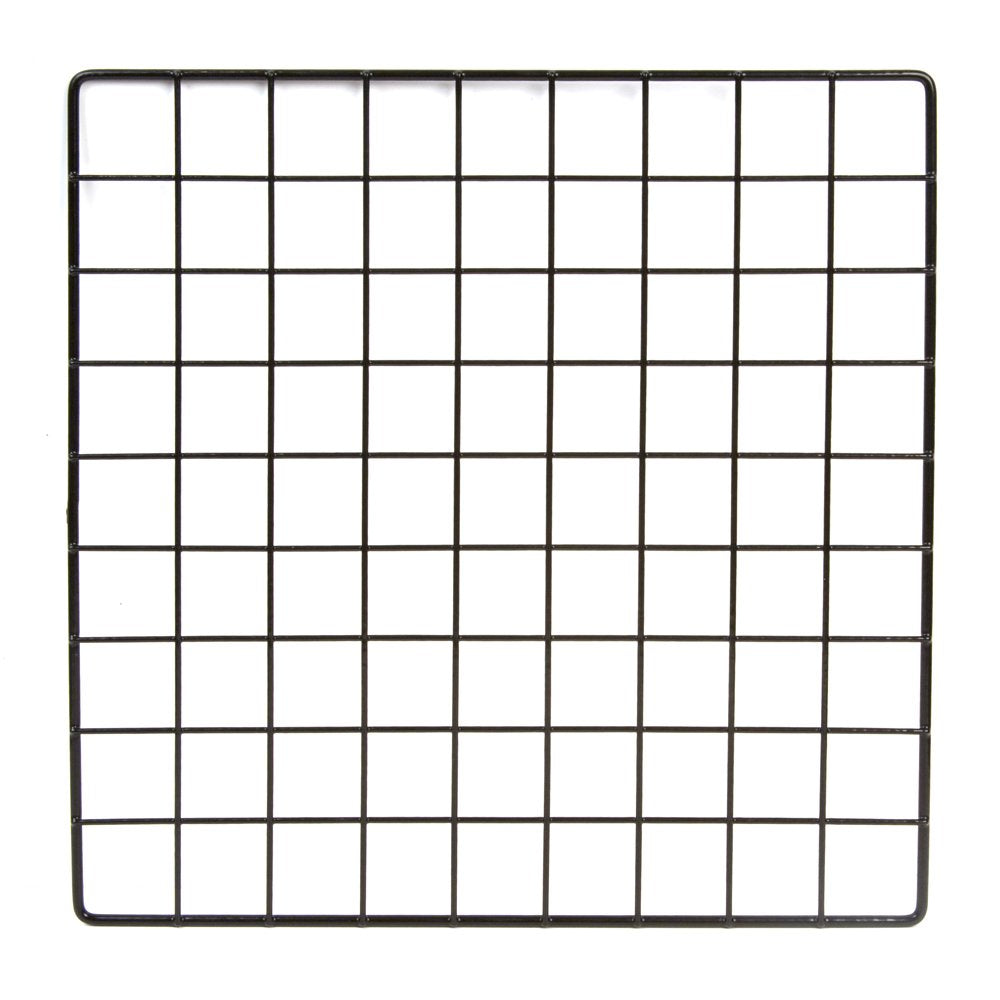 Econoco Commercial Epoxy Coated Grid Cubbies, 14' Length x 14' Width, Black (Pack of 48)