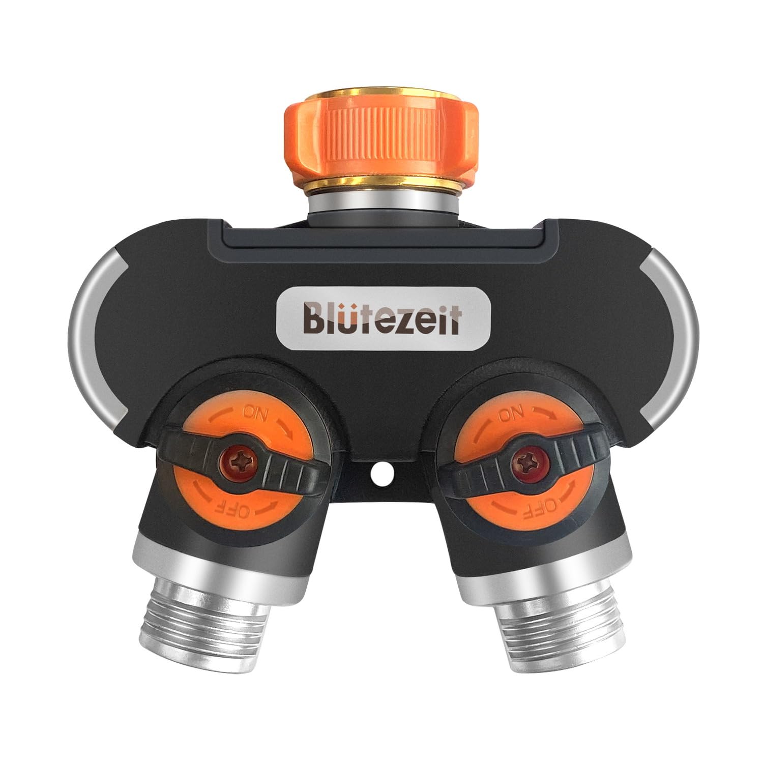 Bltezeit Hose Splitter, 2-Way Y Water Hose Splitter Heavy Duty, 3/4' Garden Faucet Bib Splitter, Hose Connector With 2 Shut Off