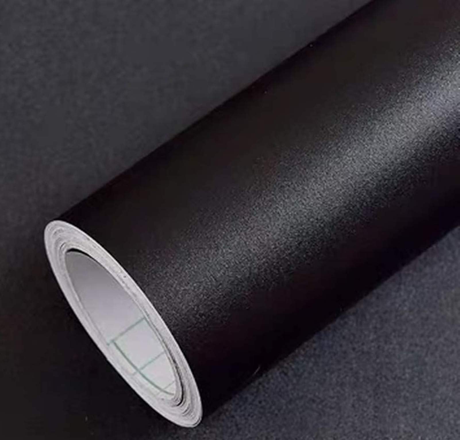 Yancorp 24x194 Matte Black Contact Paper Peel and Stick Wallpaper Solid Black Self-Adhesive Drawer Stick and Peel Countertop Sti