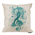 Hgod Designs Beautiful Cool Music Notes With Splatter Swirls Throw Pillow Case Cushion Cover Pillowcase 18 X 18 Inches