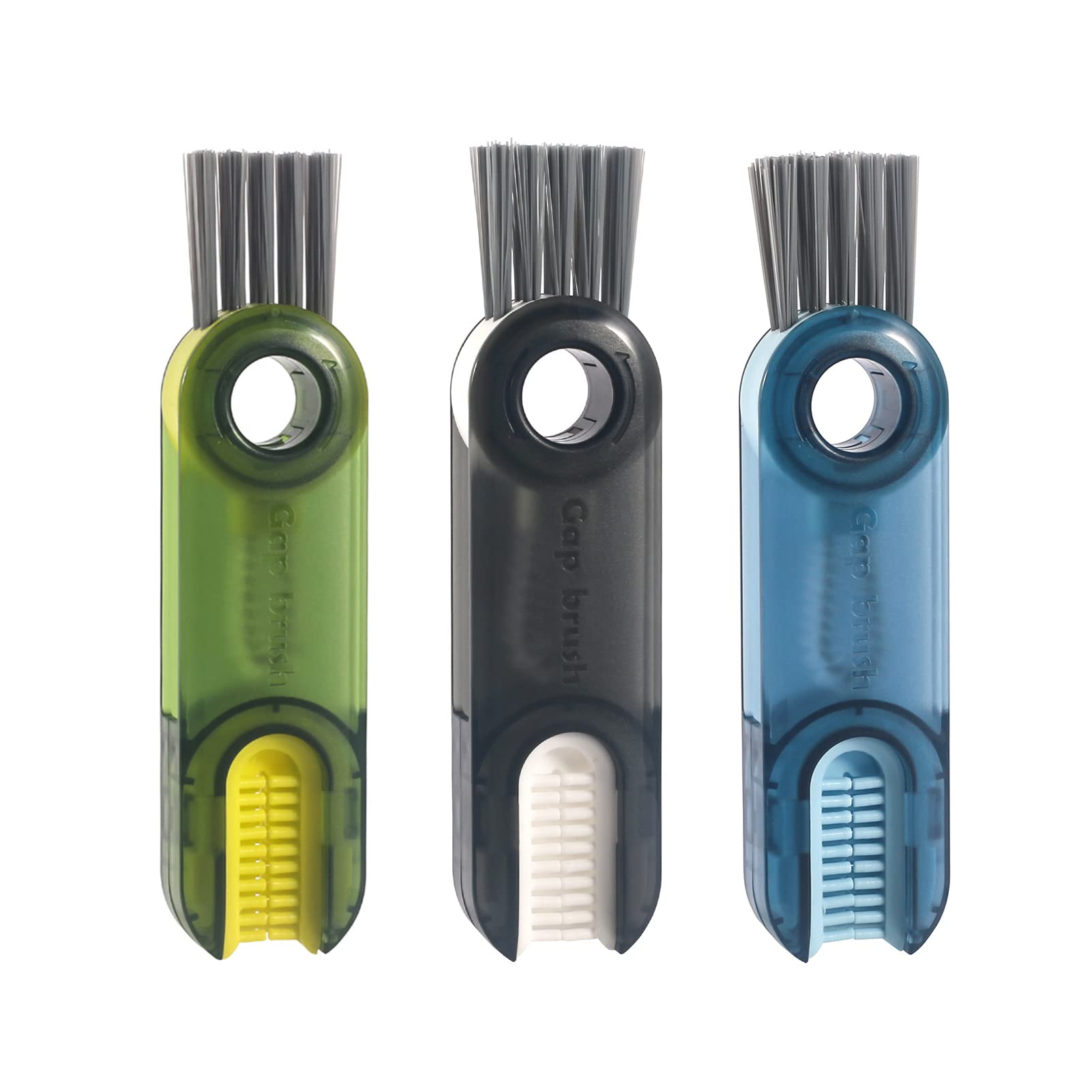 3 In 1 Cup Lid Gap Cleaning Brush Set, Multifunctional Insulation Bottle Cleaning Tools, Mutipurpose Tiny Silicone Cup Holder Cl