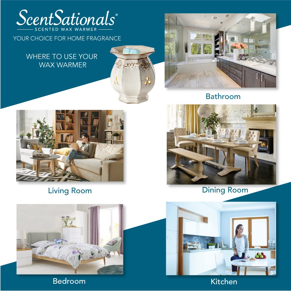 Scentsationals Wax Melt Warmer, Wax Warmer For Scented Wax Melts - Lantern Collection Ranch Lantern - Candle Wax Melter For Frag