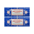Satya Sai Baba Nag Champa Agarbatti Pack of 2 Incense Sticks Boxes 250gms Each Hand Rolled Agarbatti Fine Quality Incense Sticks